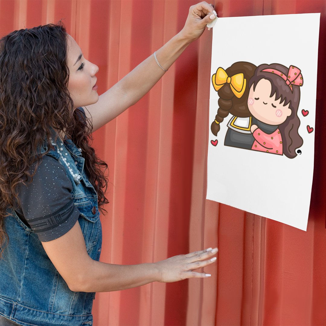 Matte Vertical Posters Hugs