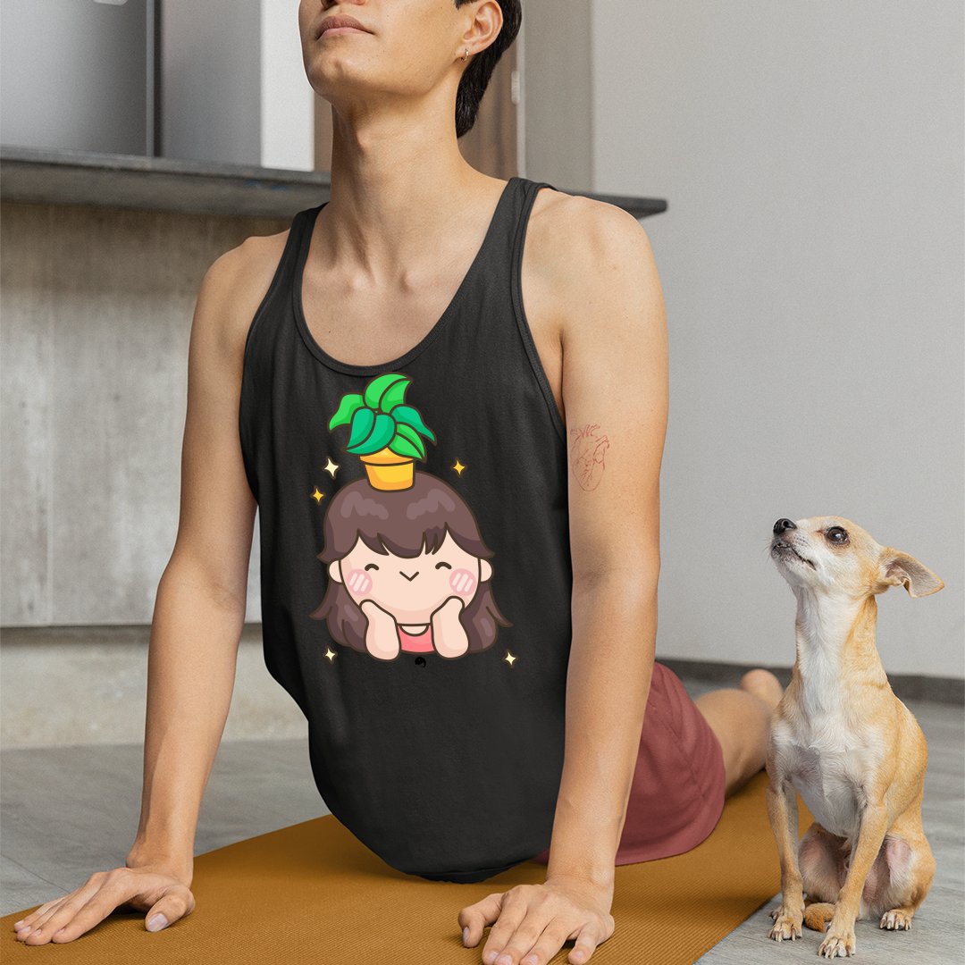 Unisex Jersey Tank Shining And Flower