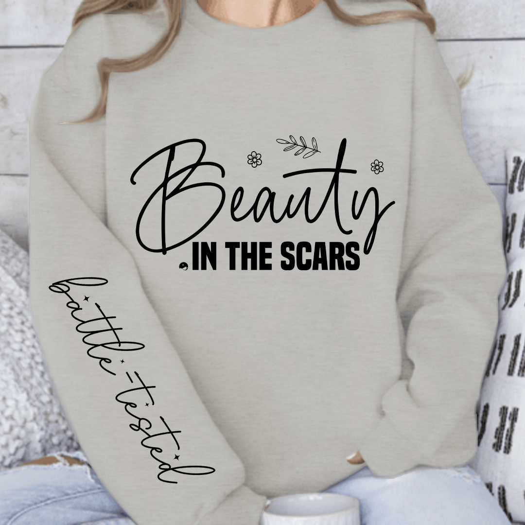 Sweatshirt Unisex Beauty in the scars