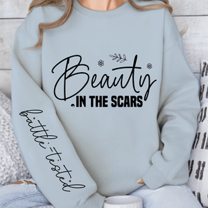 Sweatshirt Unisex Beauty in the scars