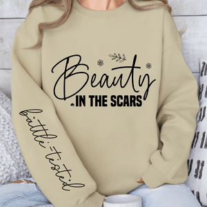 Sweatshirt Unisex Beauty in the scars