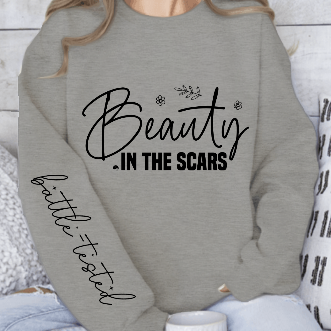Sweatshirt Unisex Beauty in the scars