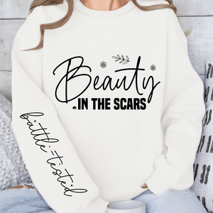 Sweatshirt Unisex Beauty in the scars