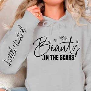 Hoodie Unisex Beauty in the scars