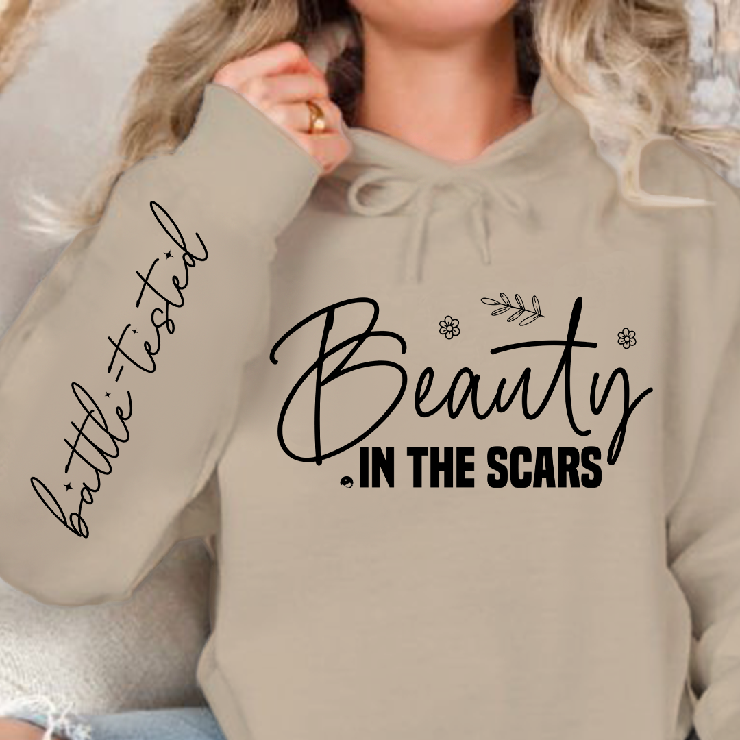 Hoodie Unisex Beauty in the scars