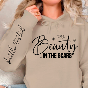Hoodie Unisex Beauty in the scars
