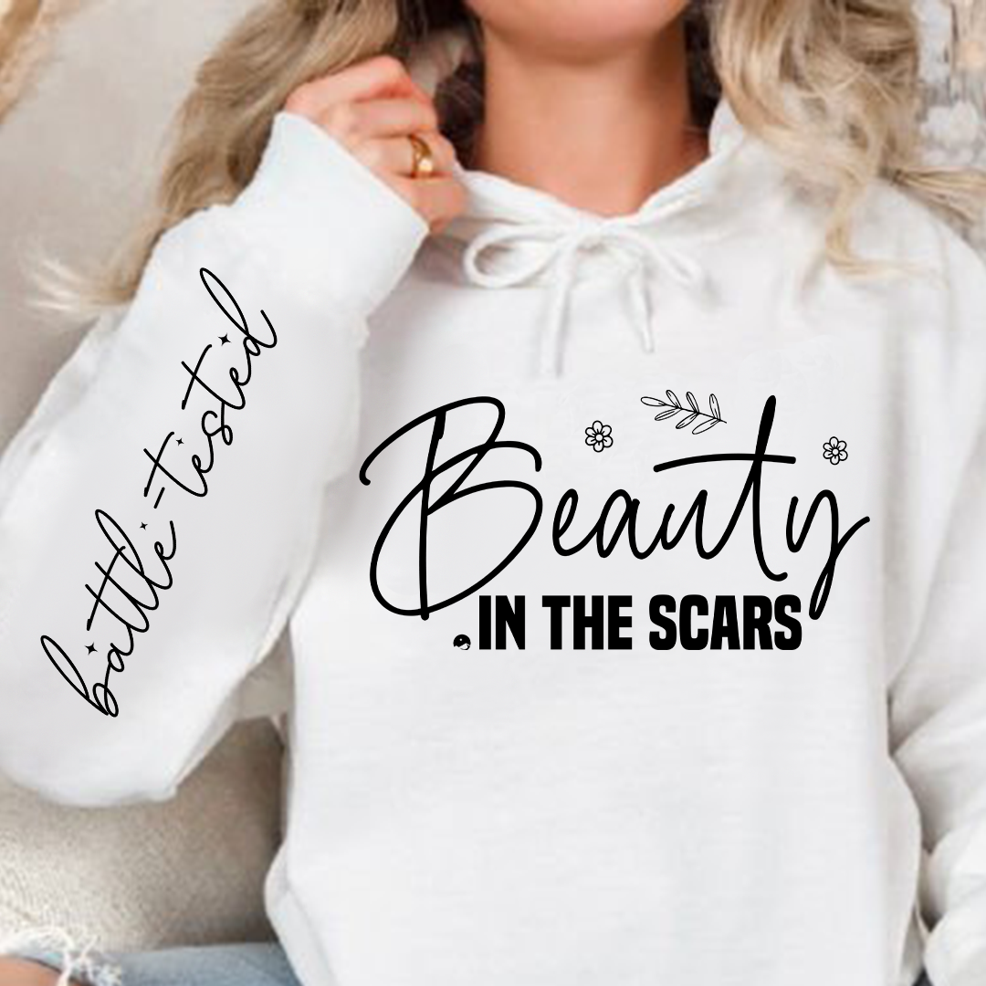 Hoodie Unisex Beauty in the scars