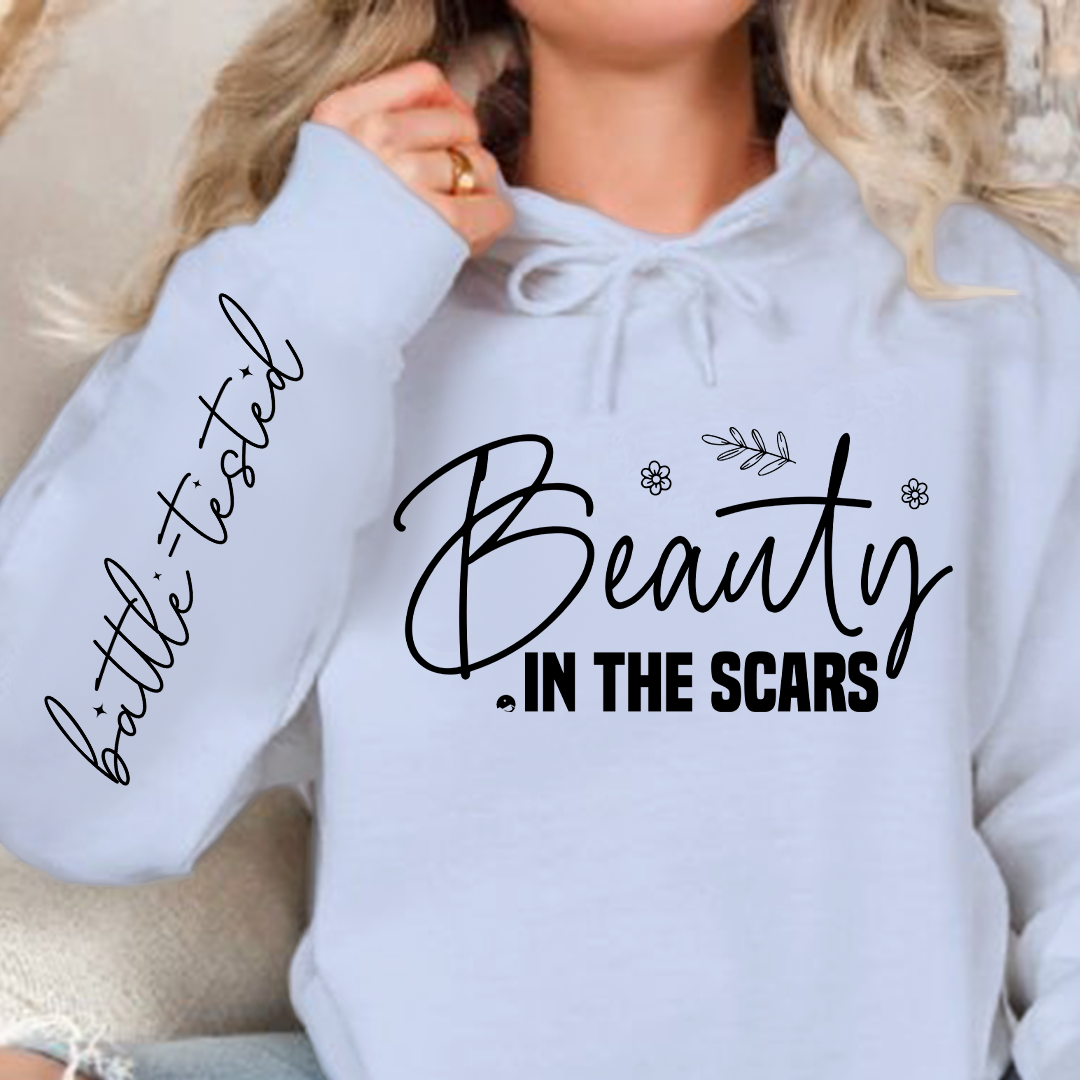 Hoodie Unisex Beauty in the scars