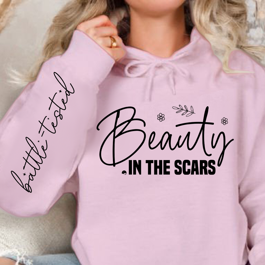 Hoodie Unisex Beauty in the scars