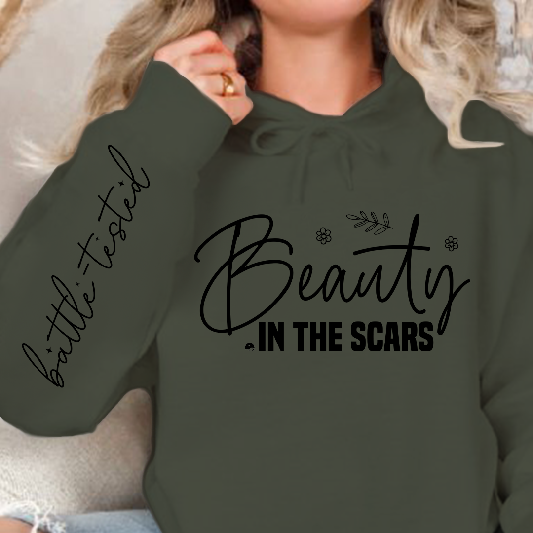 Hoodie Unisex Beauty in the scars