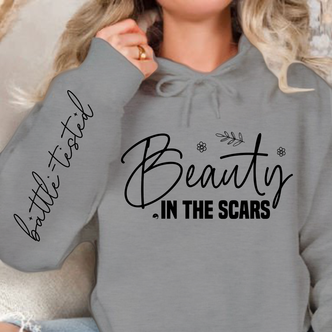 Hoodie Unisex Beauty in the scars