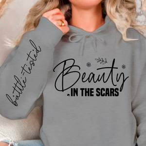 Hoodie Unisex Beauty in the scars