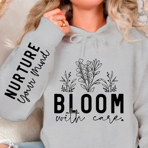 Hoodie Unisex Bloom With Care