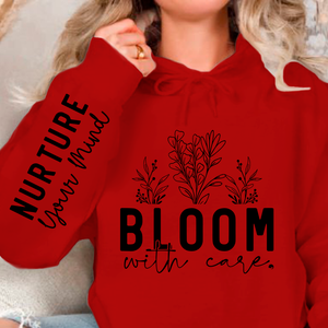 Hoodie Unisex Bloom With Care
