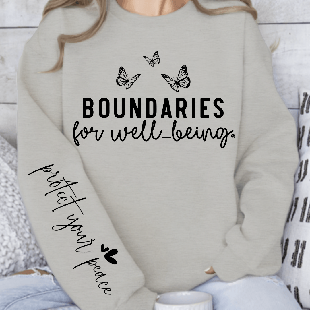Sweatshirt Unisex Boundaries For Well-being