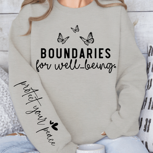 Sweatshirt Unisex Boundaries For Well-being