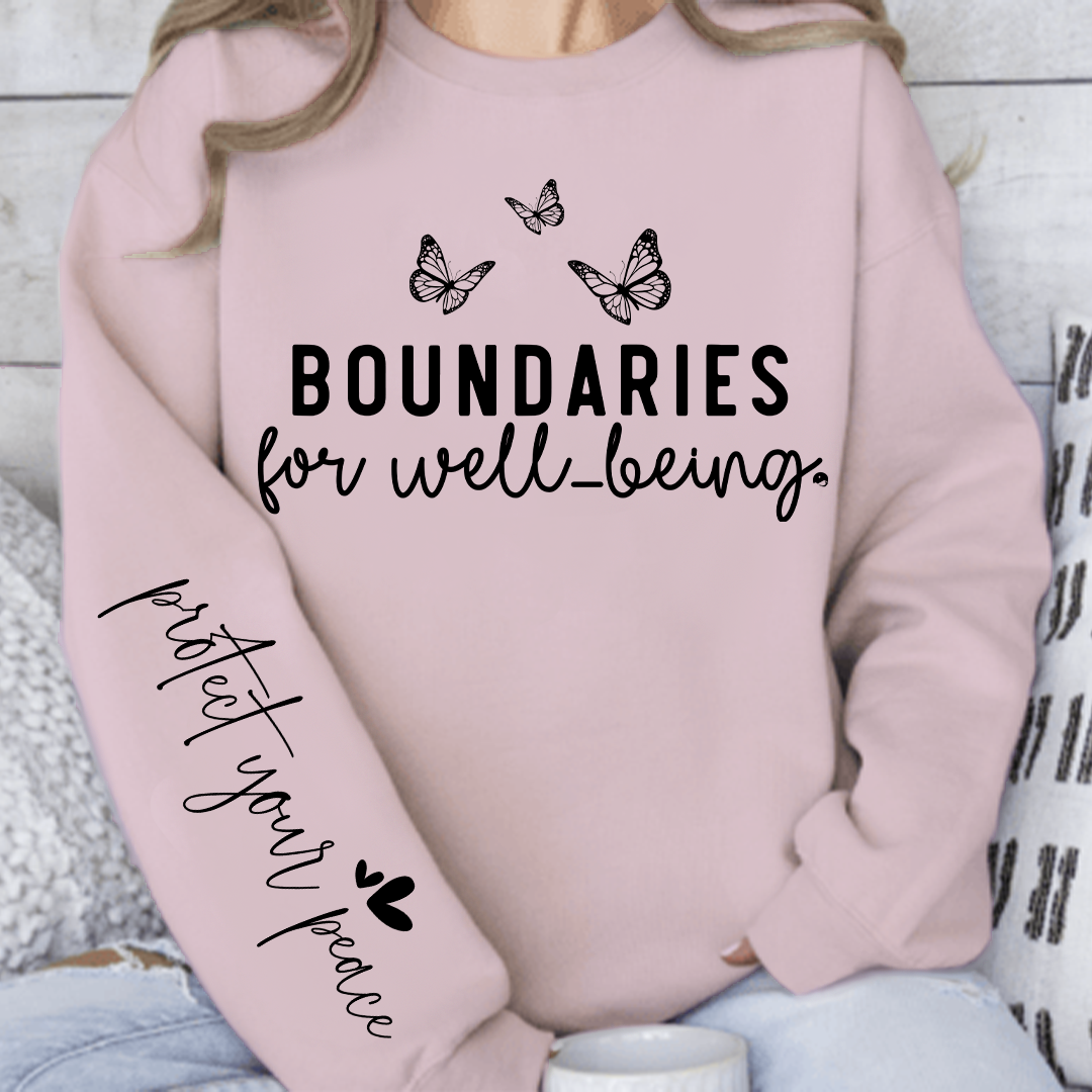 Sweatshirt Unisex Boundaries For Well-being