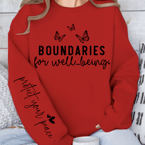Sweatshirt Unisex Boundaries For Well-being