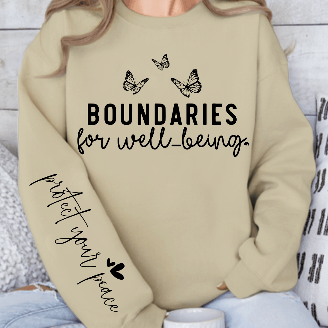 Sweatshirt Unisex Boundaries For Well-being