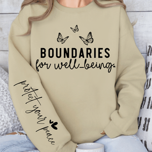 Sweatshirt Unisex Boundaries For Well-being