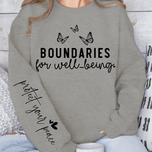 Sweatshirt Unisex Boundaries For Well-being