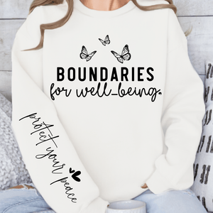 Sweatshirt Unisex Boundaries For Well-being