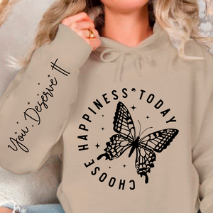 Hoodie Unisex Choose Happiness Today