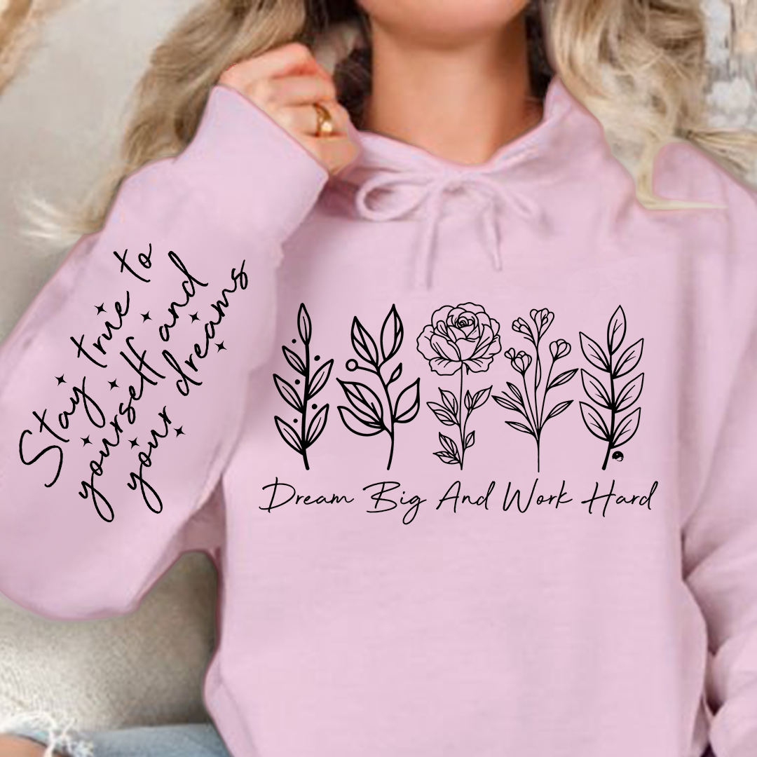 Hoodie Unisex Dream big and work hard