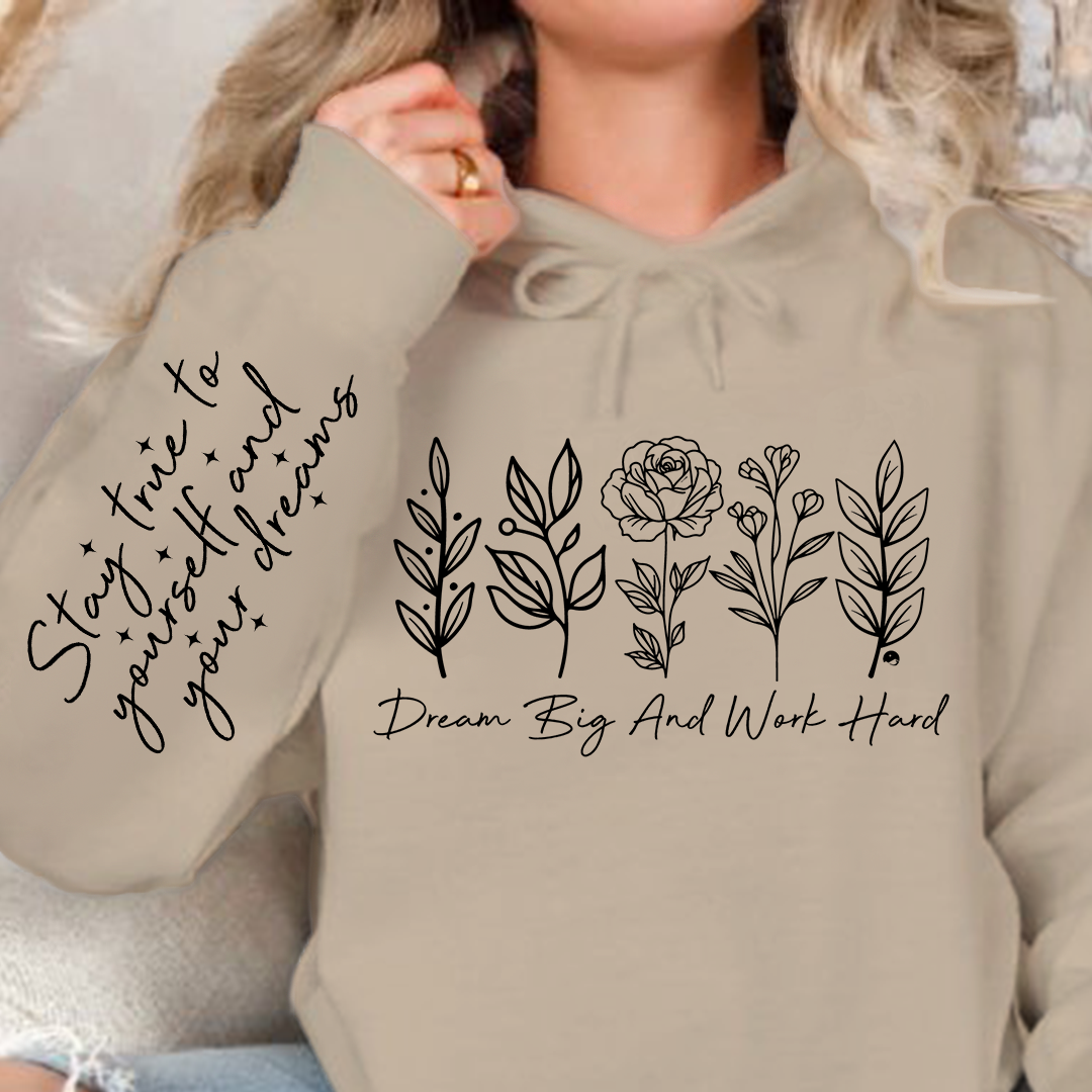 Hoodie Unisex Dream big and work hard