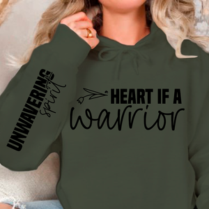 Hoodie Unisex Heart if a warrior