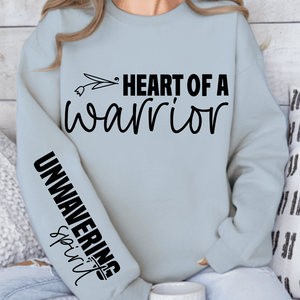 Sweatshirt Unisex Heart of a warrior