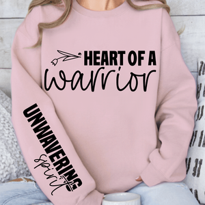 Sweatshirt Unisex Heart of a warrior
