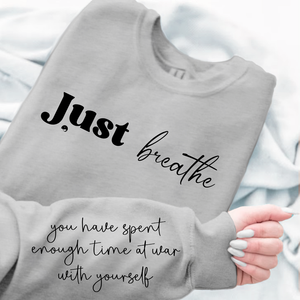 Sweatshirt Unisex Just Breathe