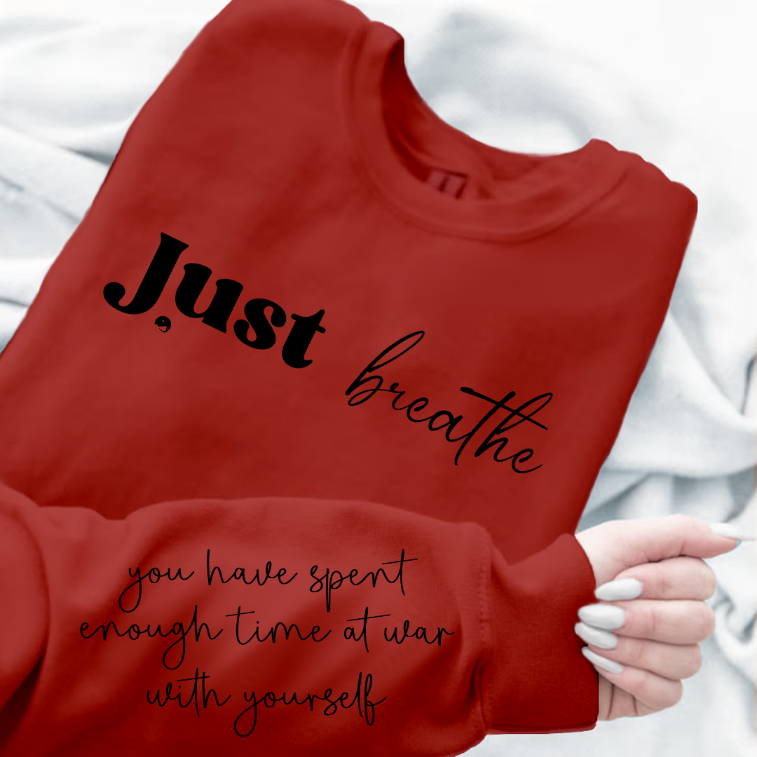Sweatshirt Unisex Just Breathe