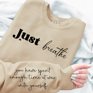 Sweatshirt Unisex Just Breathe
