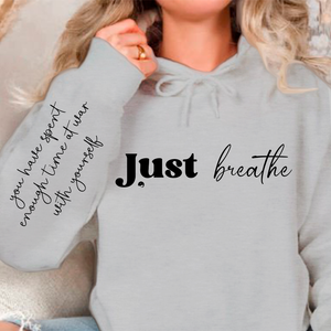 Hoodie Unisex Just Breathe