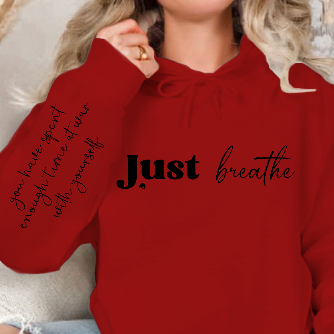 Hoodie Unisex Just Breathe