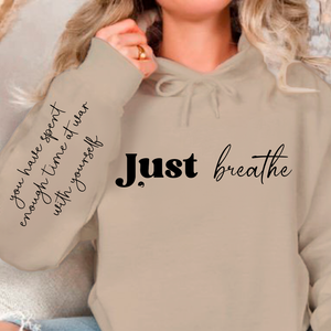 Hoodie Unisex Just Breathe