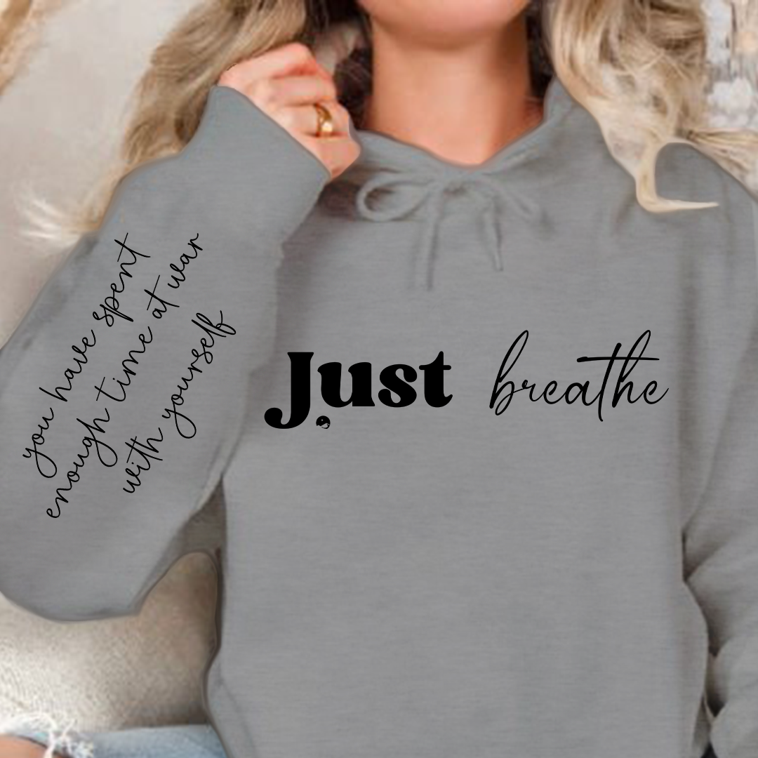 Hoodie Unisex Just Breathe