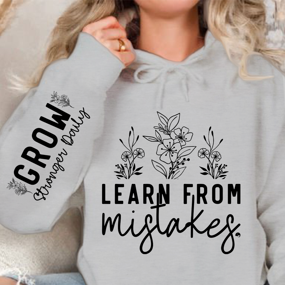 Hoodie Unisex Learn From Mistakes