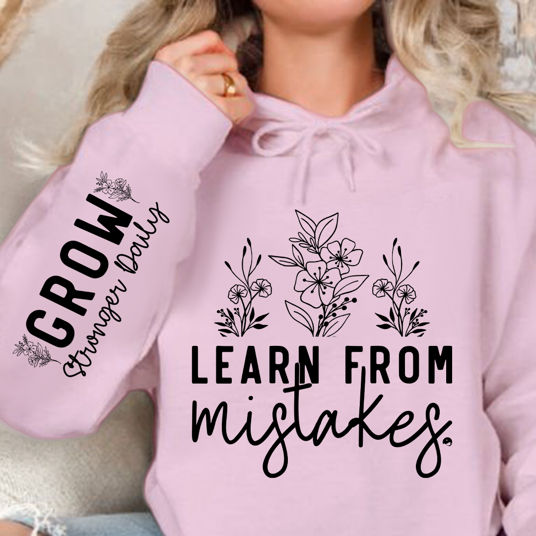 Hoodie Unisex Learn From Mistakes
