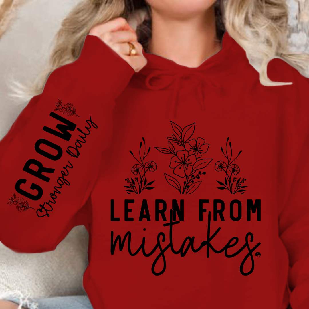 Hoodie Unisex Learn From Mistakes