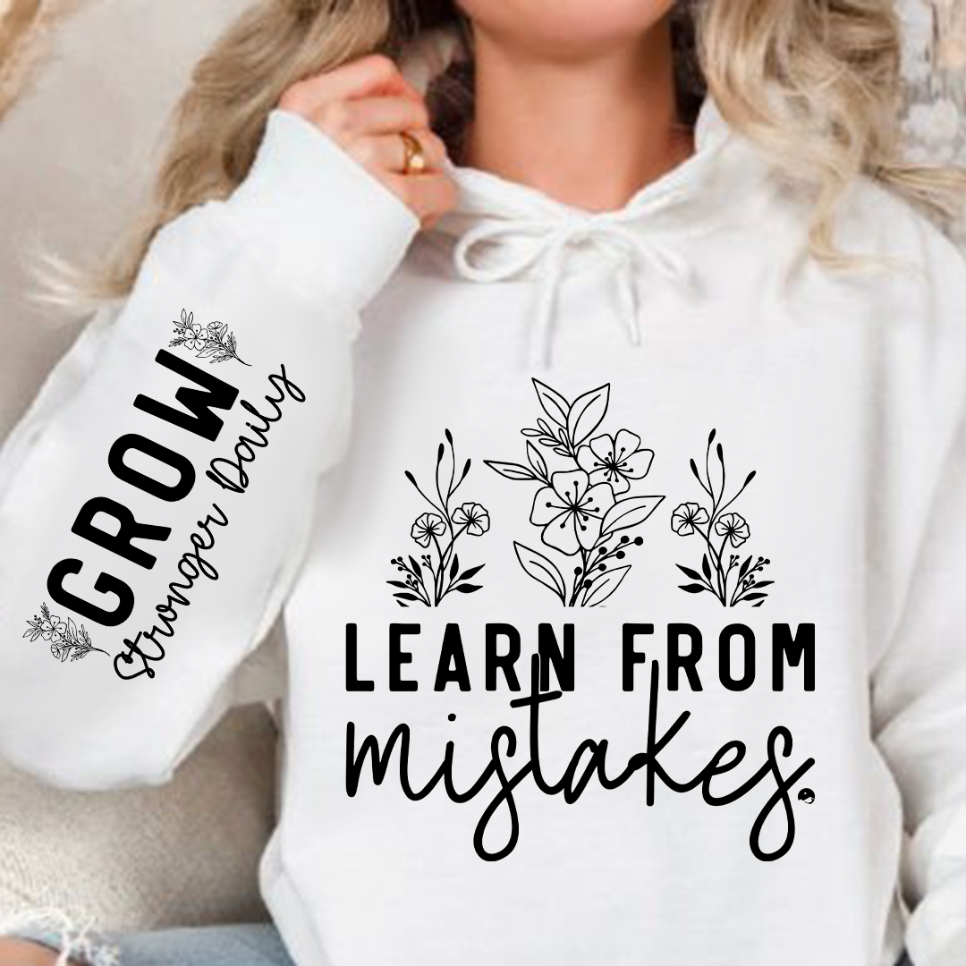 Hoodie Unisex Learn From Mistakes