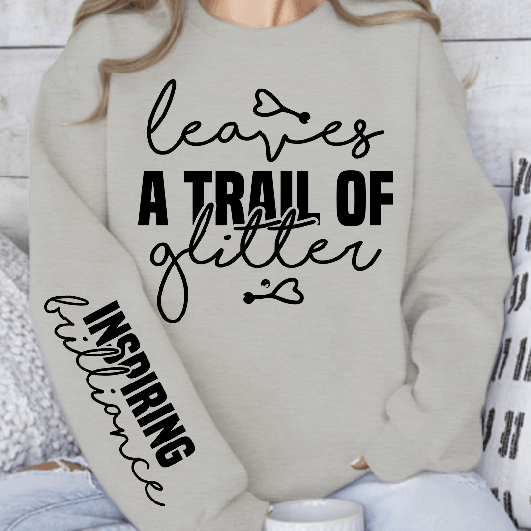 Sweatshirt Unisex Leaves a trail of glitter