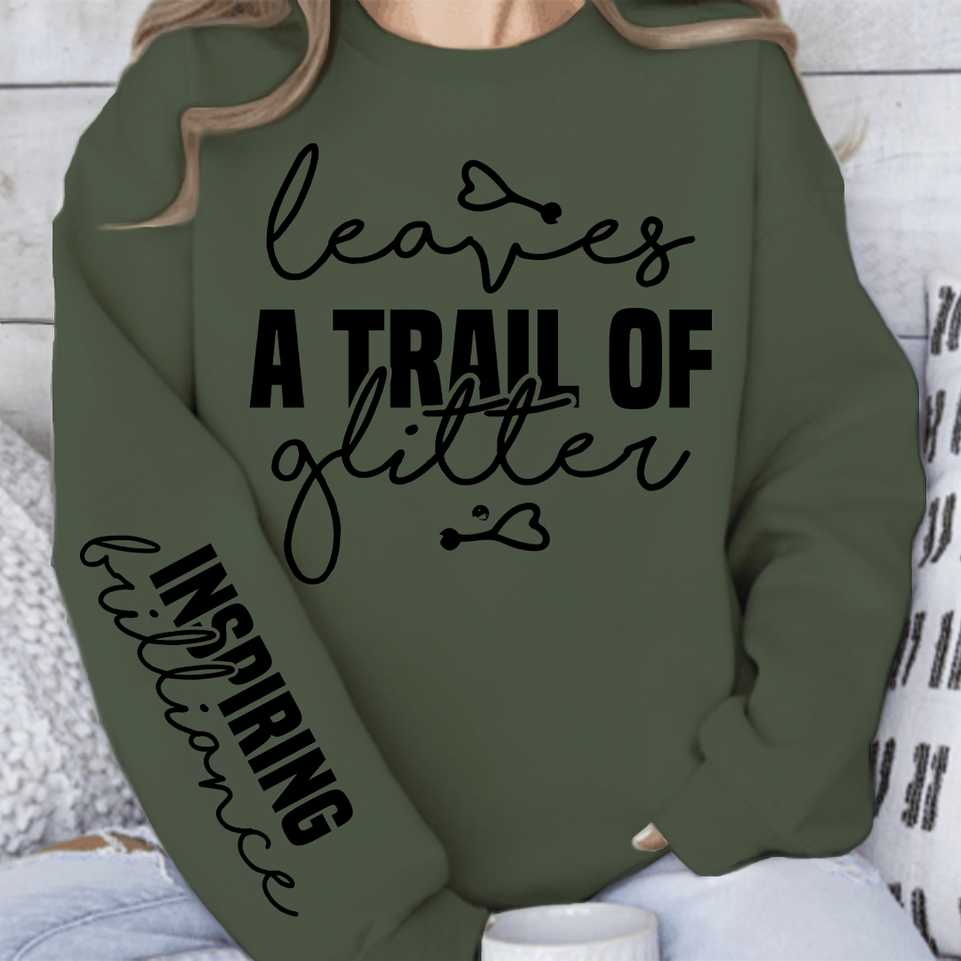Sweatshirt Unisex Leaves a trail of glitter
