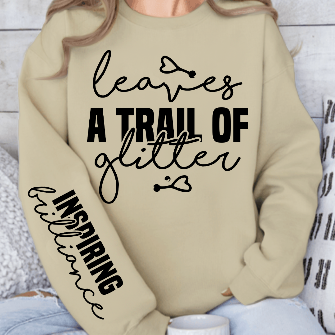 Sweatshirt Unisex Leaves a trail of glitter
