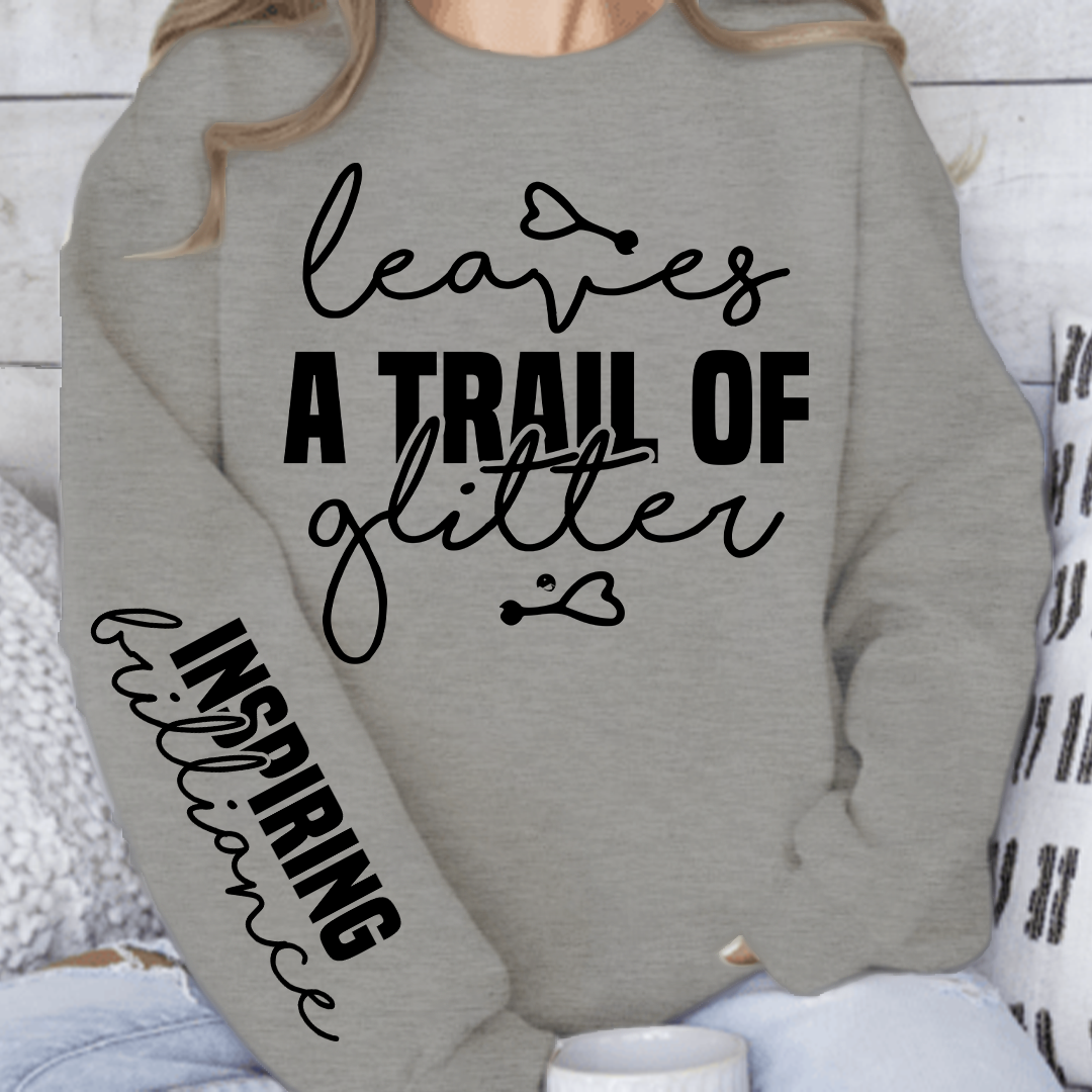 Sweatshirt Unisex Leaves a trail of glitter