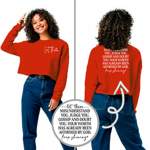 Cropped Hoodie and Sweatshirt - Let Them