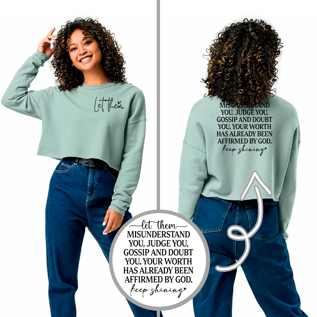 Cropped Hoodie and Sweatshirt - Let Them