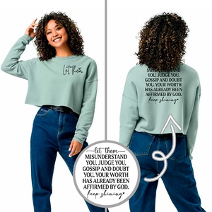 Cropped Hoodie and Sweatshirt - Let Them